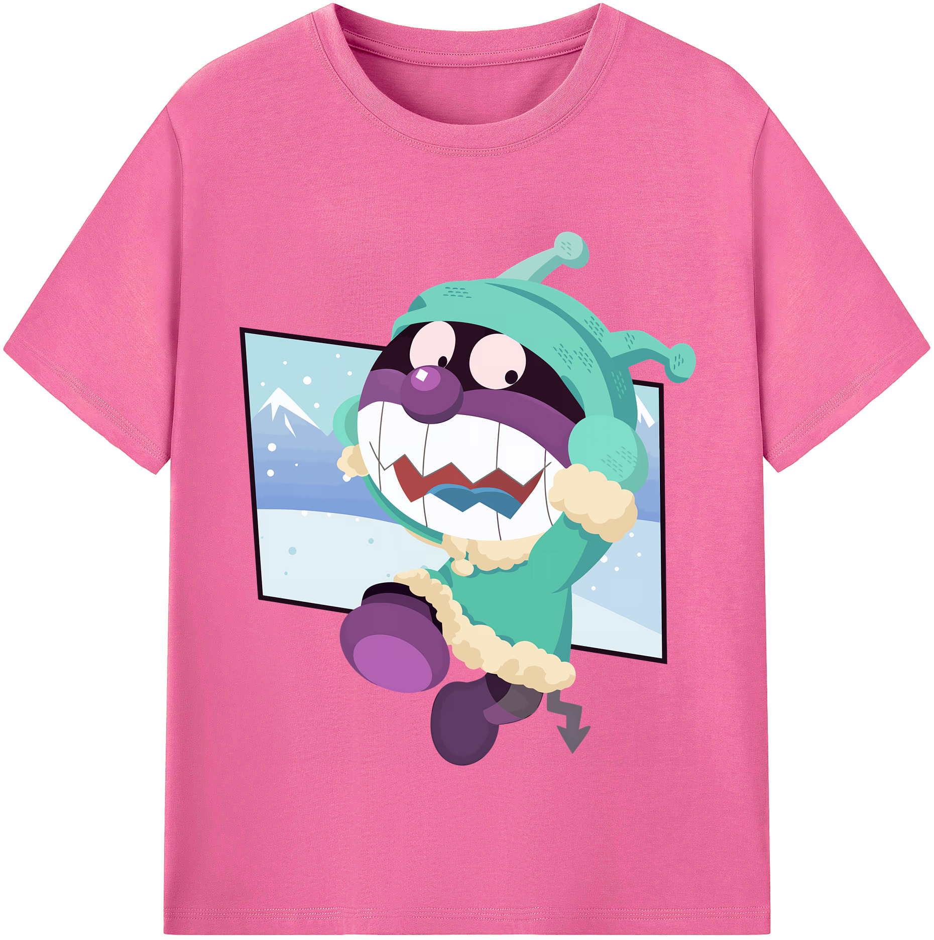 （画像用） アンパンマン Anpanman レディースカジュアルプリントTシャツ（綿100％）